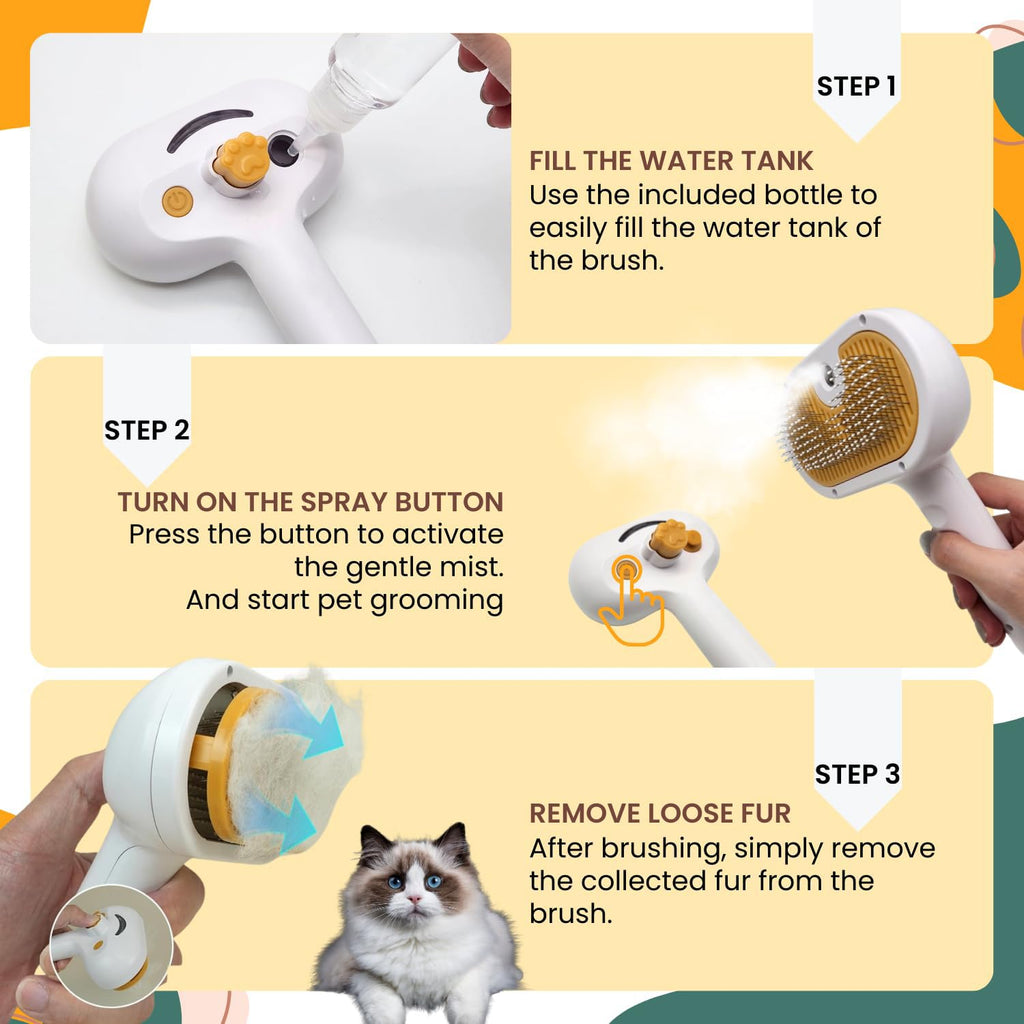Cool Steam Grooming Brush